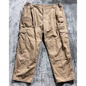 5.11 Tactical Men's Tan Cargo Pants Ripstop Work Utility Size 44x30